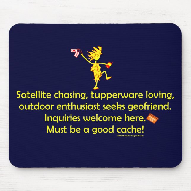 GeoFriend Wanted Mouse Pad (Front)