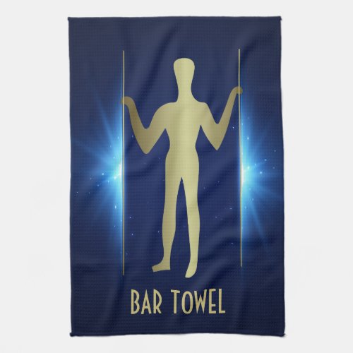 Geoglyph Bar Towel Gold Long Man Ancient Aliens