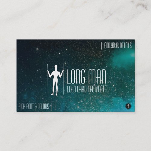 Geoglyph Symbol _ Long Man Simple Logo Business Card