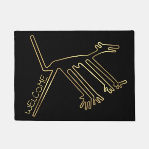 Geoglyph Tribal Art or Ancient Animals Doormat