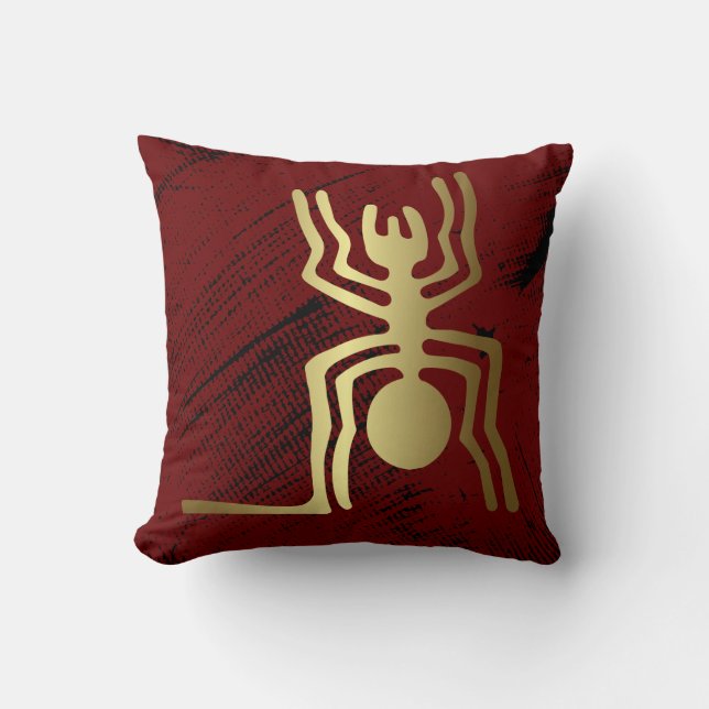 Geoglyphs Nazca Peru Animals Spider Throw Pillow (Front)