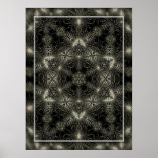 GEOGOTH STAR POSTER