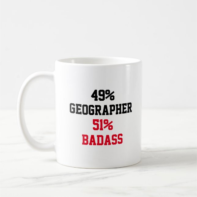 Geographer Badass Coffee Mug (Left)