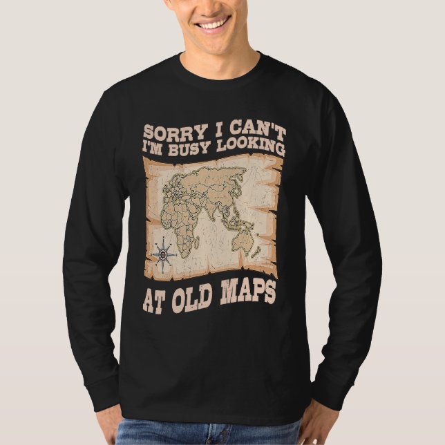 Geographer World Map Cartographer Geography Geolog T-Shirt (Front)