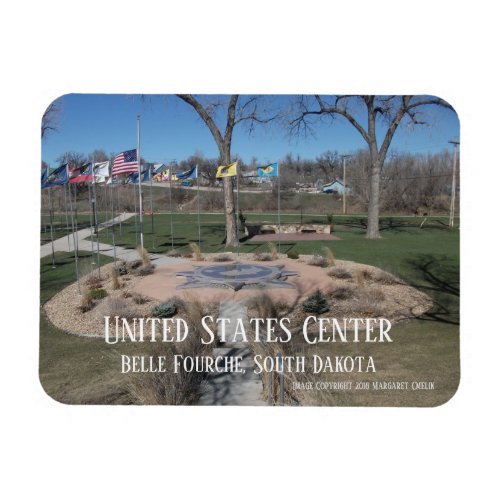 Geographic Center of 50 United States Monument Magnet