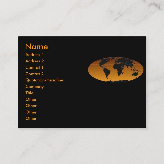 Geographic Profile Card (Front)