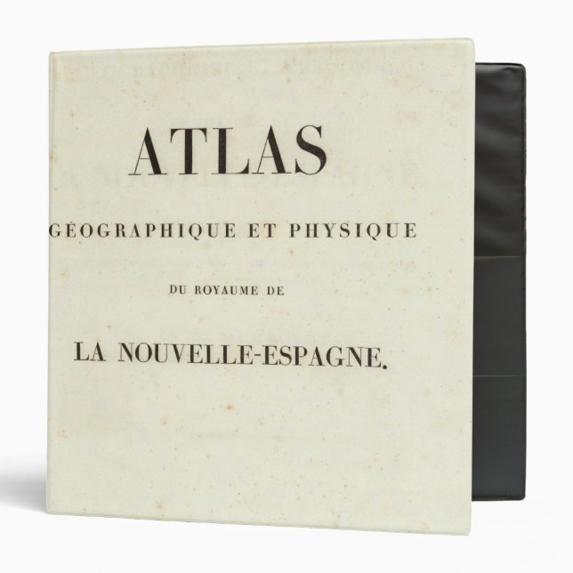 Geographical and Physical Half Title Atlas 3 Ring Binder (Front/Inside)