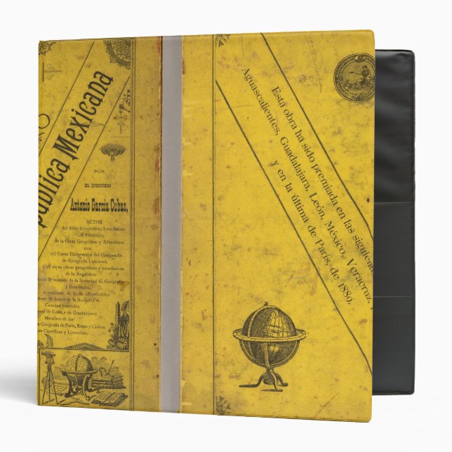 Geographical Map 3 Ring Binder (Front/Inside)