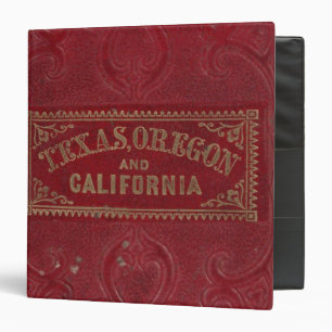 Geographical view of Texas 3 Ring Binder