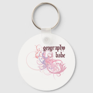 Geography Babe Keychain