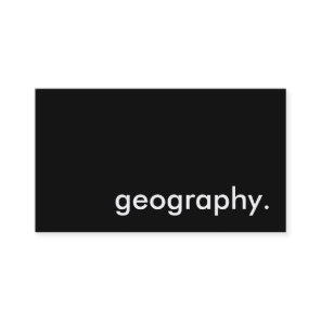 geography. business card