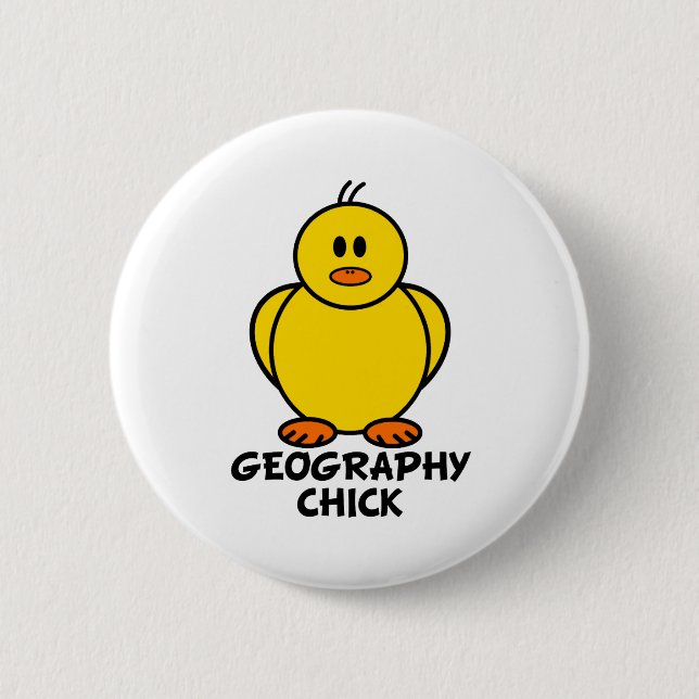 Geography Chick Button (Front)