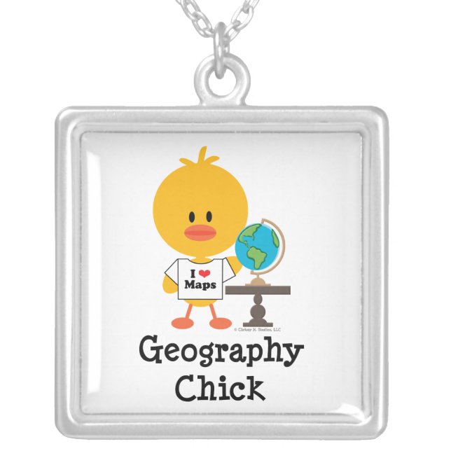 Geography Chick Necklace (Front)