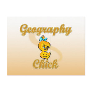 Geography Chick Postcard