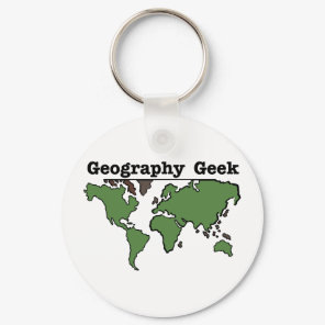Geography Geek Keychain