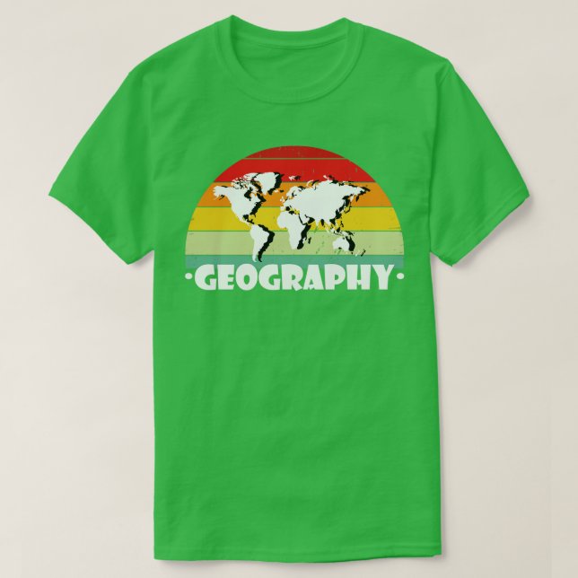 Geography Geography Student T-Shirt (Design Front)