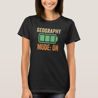 Geography Mode On Battery T-Shirt
