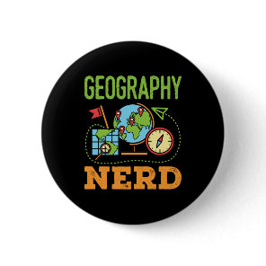Geography Nerd Button