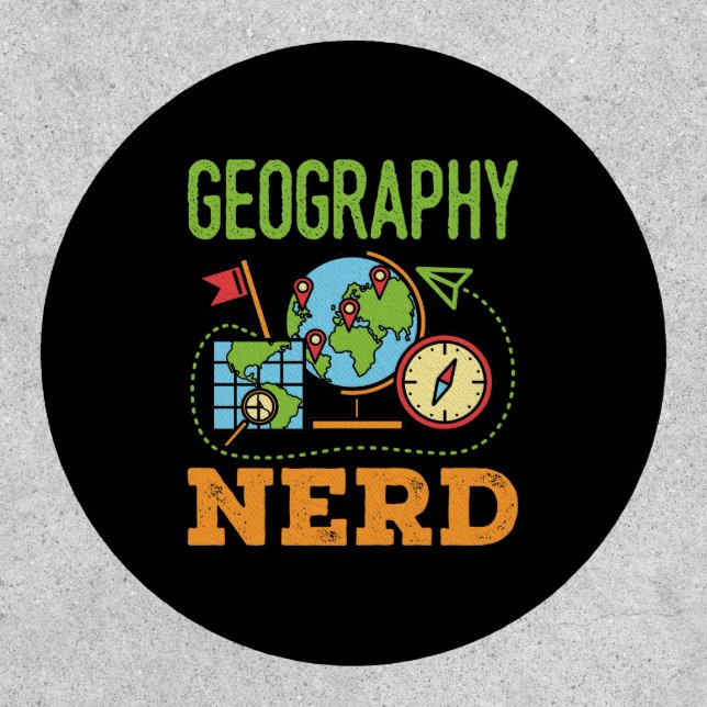 Geography Nerd Patch (Front)