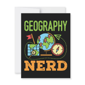 Geography Nerd Postcard