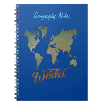 Geography Notes Notebook for Students & Teachers: