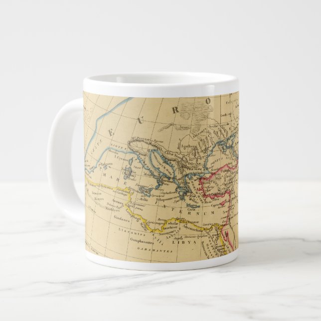 Geography of Herodotus Large Coffee Mug (Front Left)