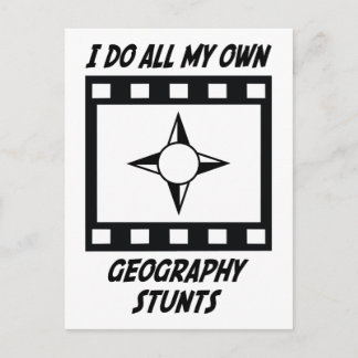 Geography Stunts Postcard