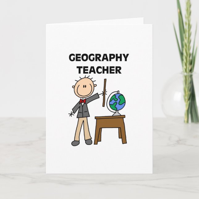 Geography Teacher Card (Front)