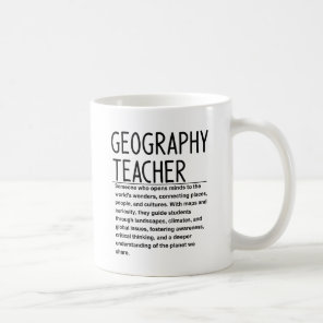 Geography teacher coffee mug