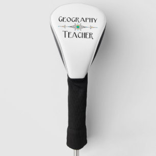 Geography Teacher Decorative Line Golf Head Cover