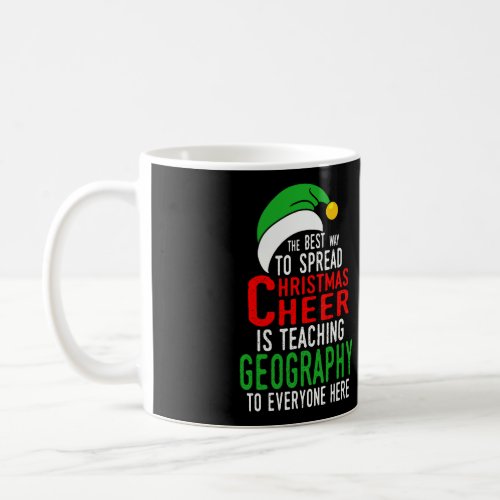 Geography Teacher Elf Funny Christmas Coffee Mug