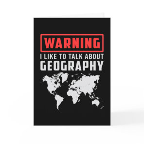 Geography Teacher Funny Map Continents World Gift Card
