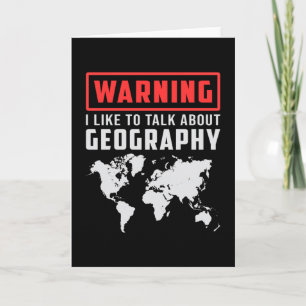 Geography Teacher Funny Map Continents World Gift Card
