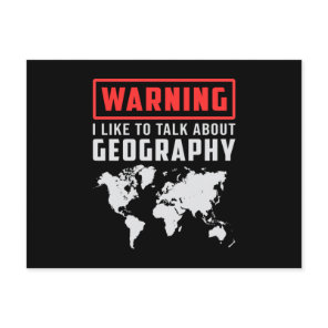 Geography Teacher Funny Map Continents World Gift Postcard