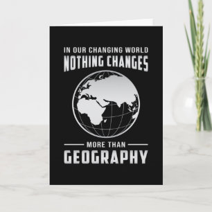 Geography Teacher Funny Map World Continents Gift Card