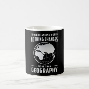 Geography Teacher Funny Map World Continents Gift Coffee Mug