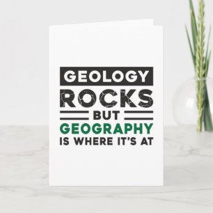 Geography Teacher Funny World Continents Gift Idea Card