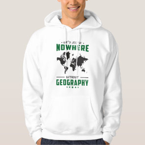 Geography Teacher Funny World Continents Gift Idea Hoodie
