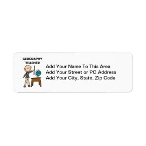 Geography Teacher Label