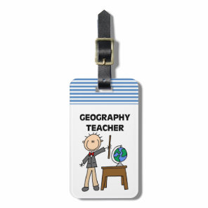 Geography Teacher Luggage Tag