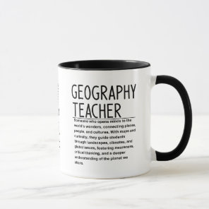 Geography teacher mug