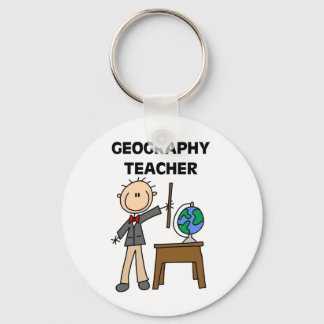 GEOGRAPHY TEACHER Tshirts and Gifts Keychain