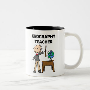 Geography Teacher Two-Tone Coffee Mug