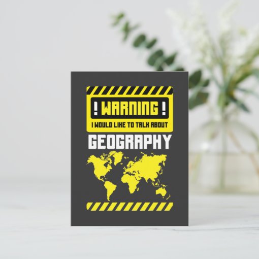 Geography Teacher World Map Funny Geographer Postcard Zazzle