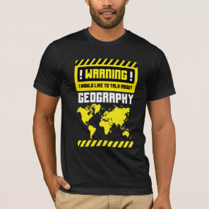 Geography Teacher World Map Funny Geographer T-Shirt