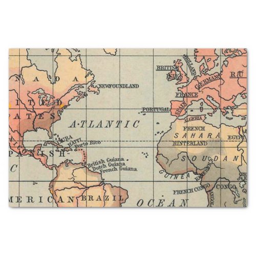 Geography  World Map Tissue Paper