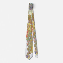 Geologic Map of Italy Neck Tie