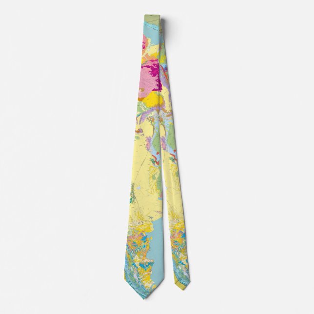 Geologic Map of South America Neck Tie (Front)
