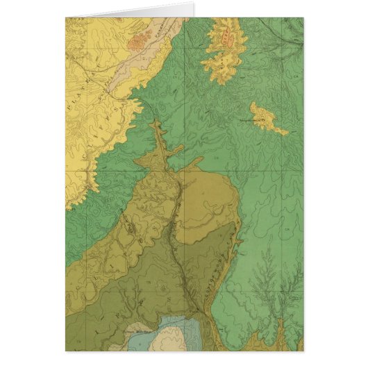 Geologic Map Of The Mesozoic Terraces Cards (Front)
