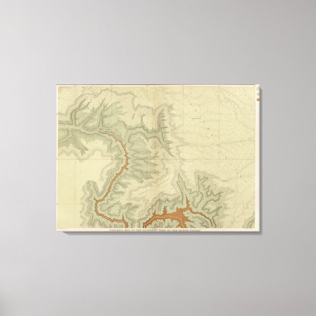 Geologic Map Of The Southern Canvas Print (Front)